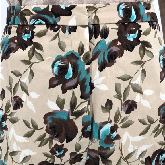 Elliott Lauren Cotton Floral Pants - Small Size 10 - Picture 3 of 8